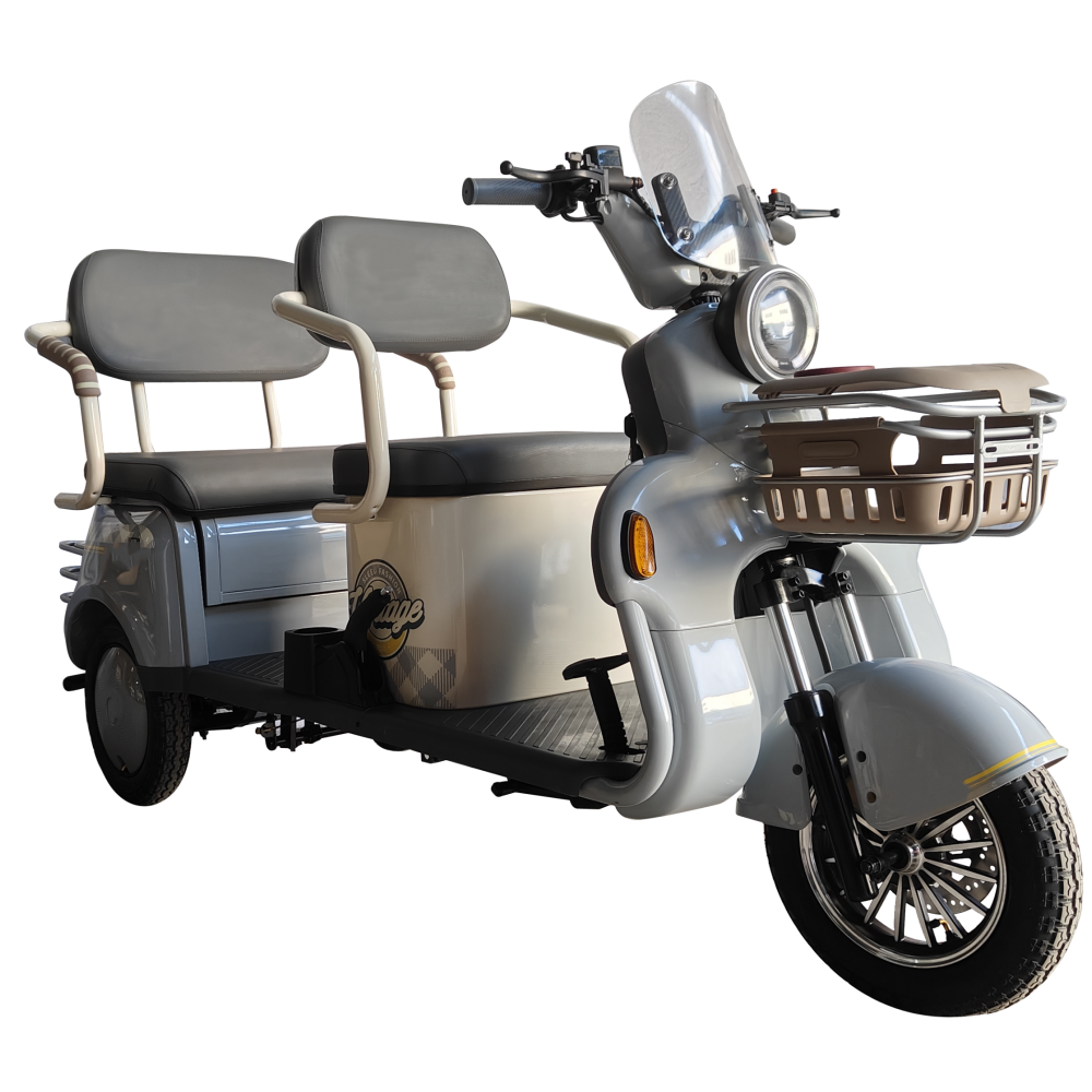 1000W 2000W 72V 20AH Passenger 4 seats electric tricycle