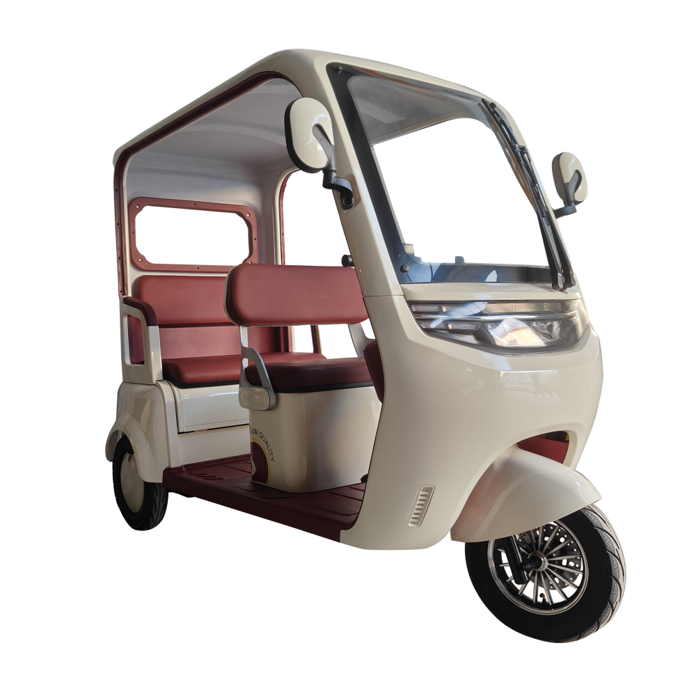 1000W 2000W 72V 20AH Passenger big 4 seats with carbine electric tricycle